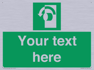 Custom Turn Anti-Clockwise Sign